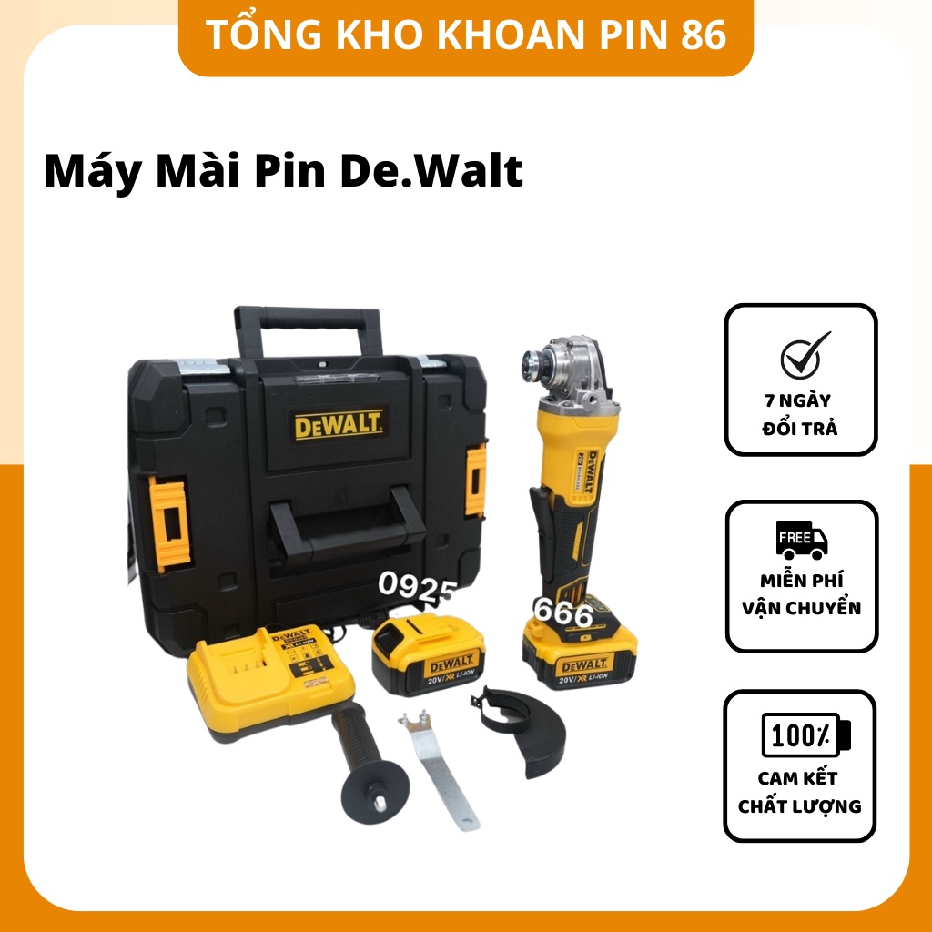 Máy mài góc pin Dewalt DCG405, máy cắt pin Dewalt 405 pin khủng 10cell - động cơ không chổi than