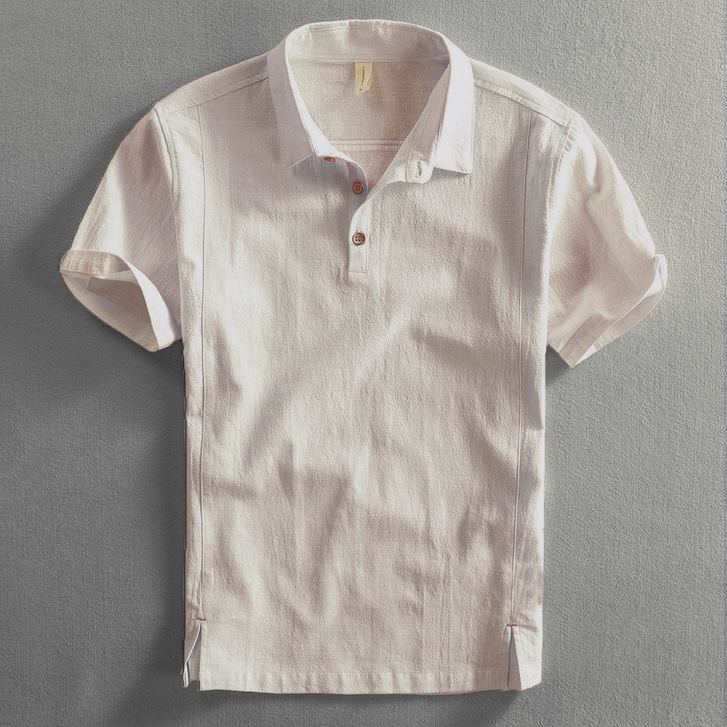 Áo sơ mi nam tay ngắn thời trang Hàn Quốc chất vải đũi linen siêu nhẹ siêu mát - Áo pholo nam vải đũi cao cấp