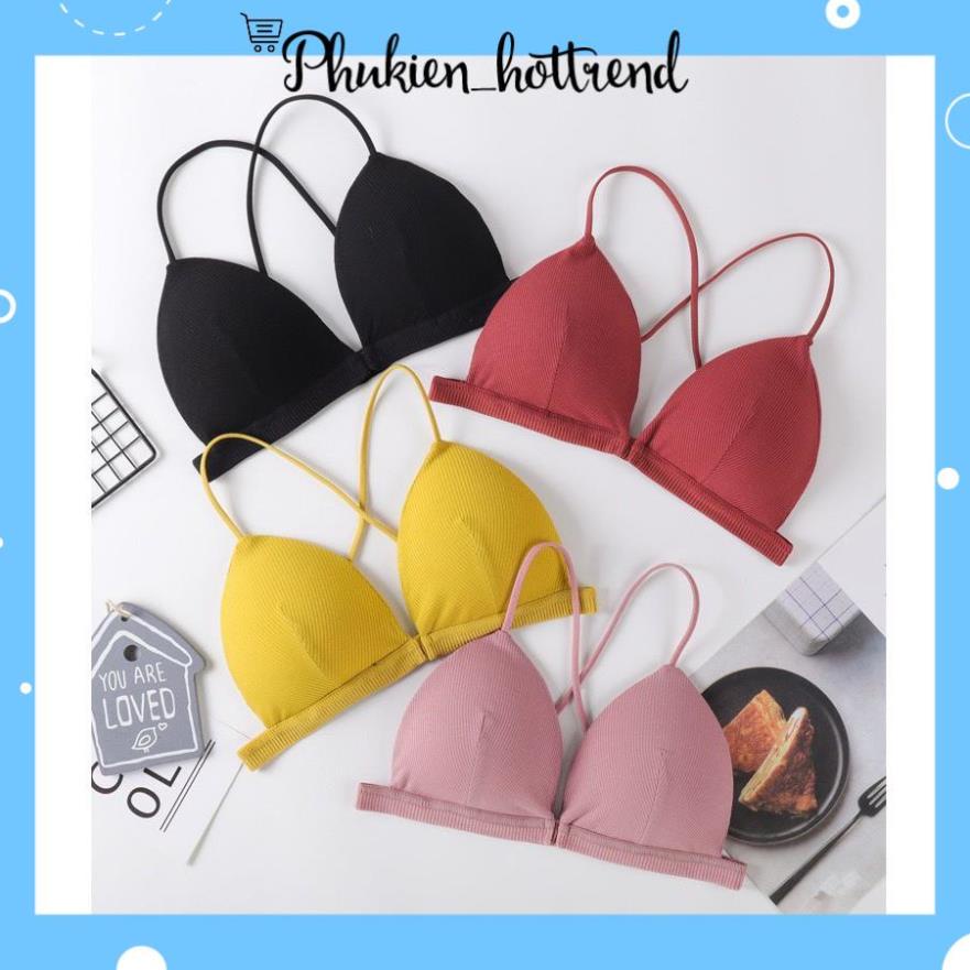 Áo Bra Gân Tăm Dây Mảnh Cài Trước Quyến Rũ Hot Trend Siêu Xinh 508