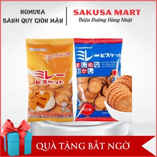 (DATE T8/2025) Bánh quy mặn Nomura đủ vị bánh quy siêu giòn siêu ngon đồ ăn vặt được ưu chuộng nhất Nhật Bản