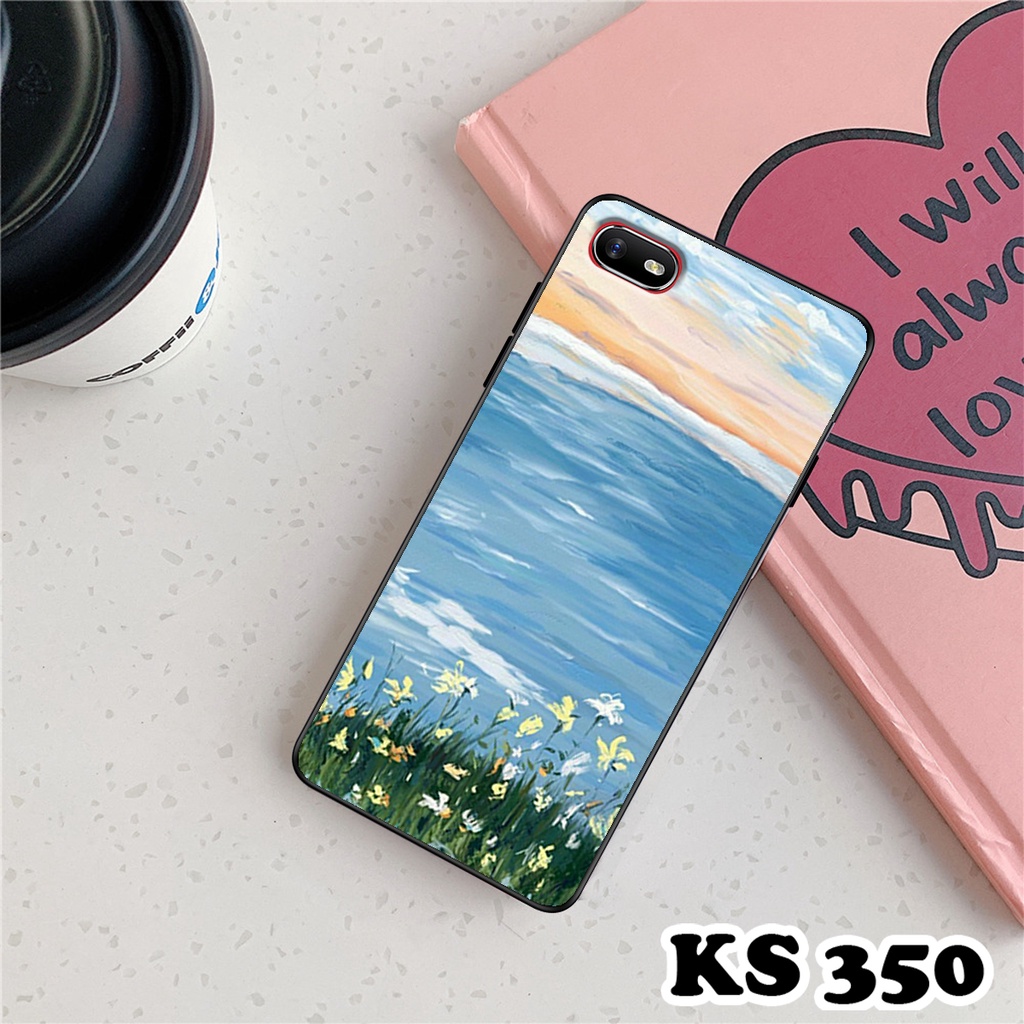 Ốp lưng Oppo A1k - Realme C1 - Ốp Oppo in hình Cánh đồng hoa - Chất liệu TPU siêu bền