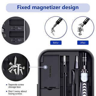 130 IN 1 Precision Screwdriver Set, Computer Repair Tool Kit with 120 Screwdriver Bits, Screwdriver Kit with Magnetizer