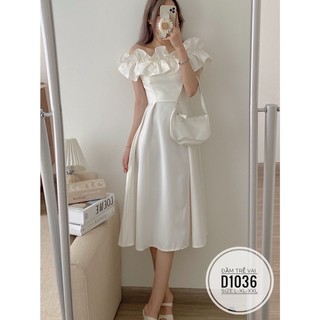 Đầm trễ vai bèo D1036