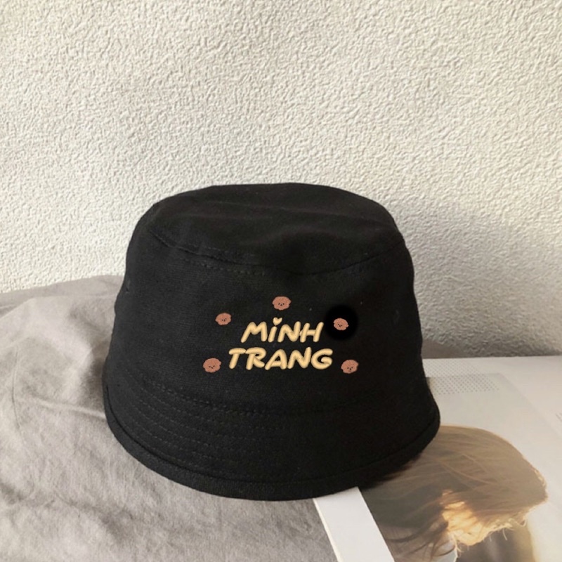 Mũ Nón Bucket Cho Bé Chống Nắng Thêu Tên 0-18y TEDDYBEAR Mũ Tai Bèo Trẻ Em Thêu Tên Thêu Hình
