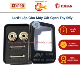 Hộp 2 lưỡi cắt gạch tay đẩy JAPAN-Lưỡi lắp cho máy cắt gạch tay đẩy không bụi dạng đồng xu