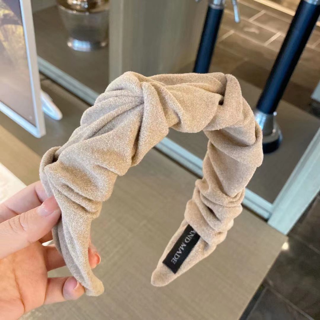 Băng Đô Cài Tóc Phủ Lông Thời Trang Thanh Lịch Cho Nữ