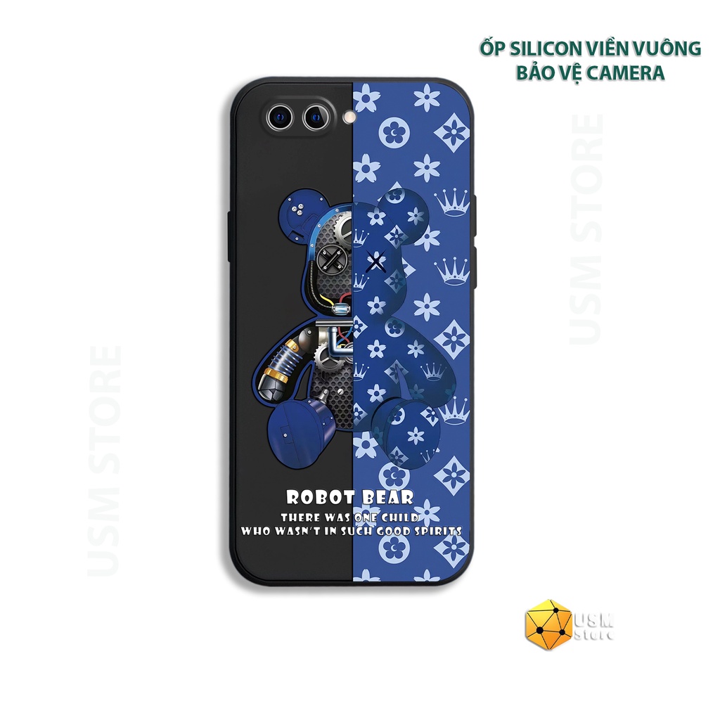 Ốp lưng OPPO A1 A3S A5 AX5 A12E A52 A72 A92 A53 A32 2020 A53S A33 A11S A54 A55 A59 F1S A59S A71 A83, in hình Bearbrick