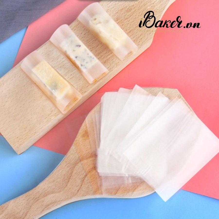 Giấy gạo bọc kẹo nougat 500 tờ loại 6.5*8 cm