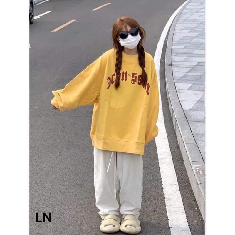 Sét áo nỉ Sw chữ đỏ in vòng DA6