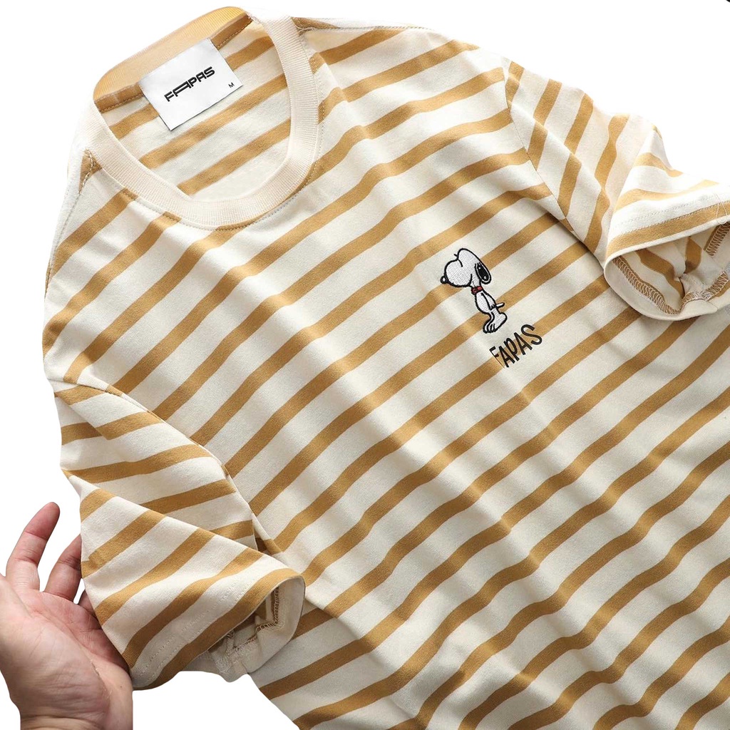 Áo Thun Nam Doopy Họa Tiết Thêu Chú Chó Dễ Thương Chất Liệu Cotton Mịn Phong Cách Trẻ Trung Form Chuẩn Vừa Vặn - FAPAS