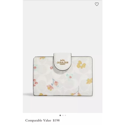 VÍ C🅾️ACH 💥 Medium Corner Zip Wallet siêu đẹp