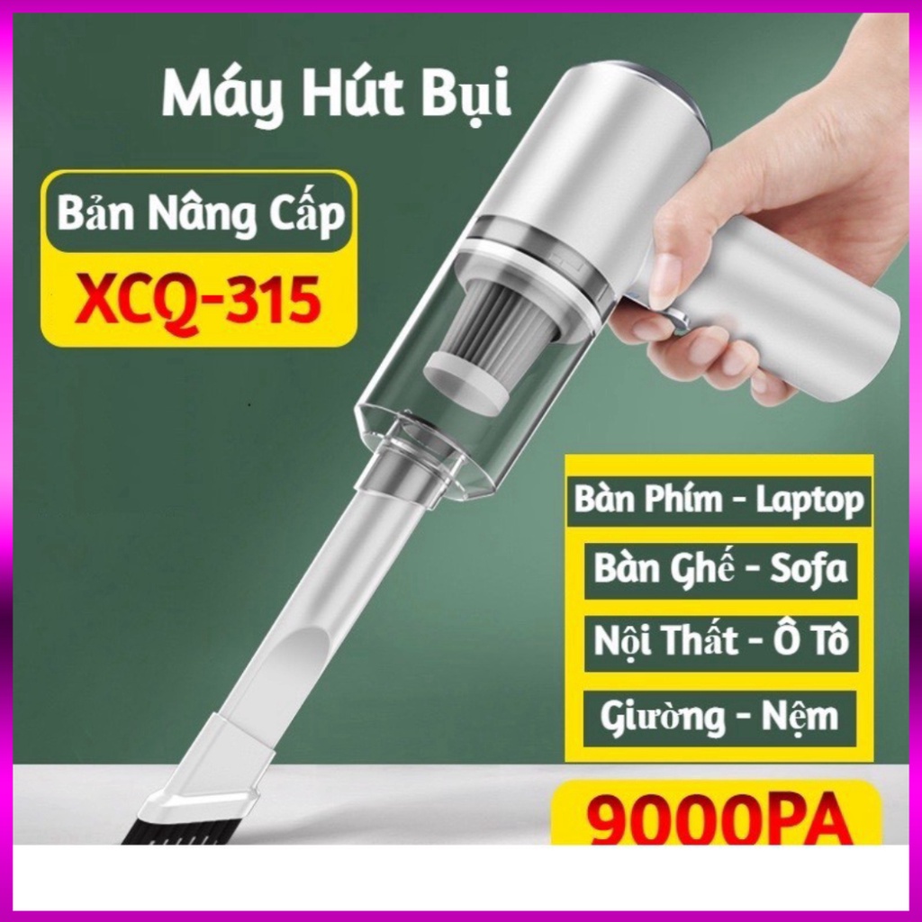 Máy hút bụi cầm tay mini - Máy hút bụi không dây đa năng lực hút siêu mạnh sử dụng hút bụi ô tô, bụi giường