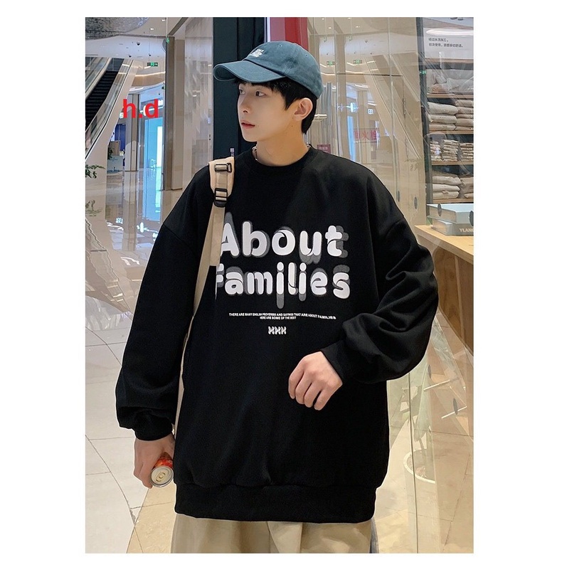 Áo sweater nam nữ in  About chất. áo sweater form rộng