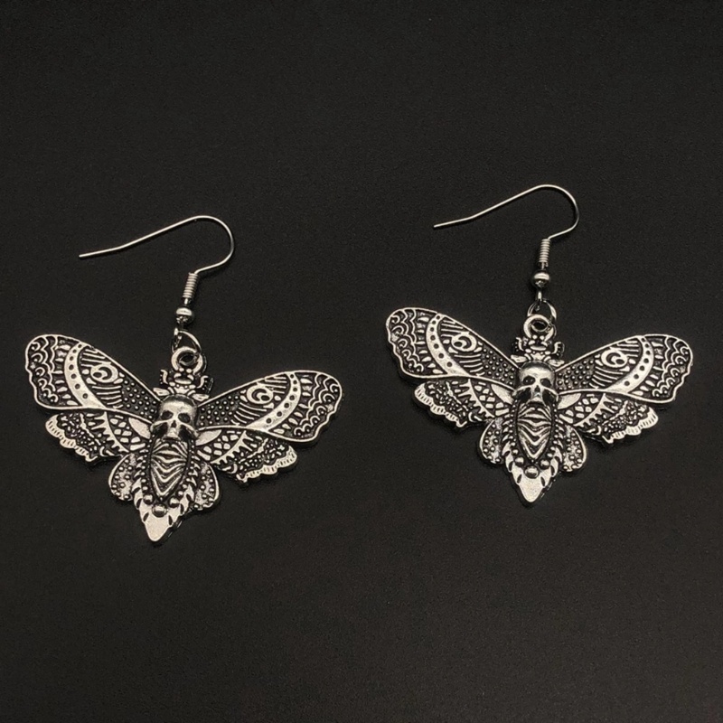 Bông Tai Choker Mặt Đầu Lâu Phong Cách Gothic Thời Trang Cho Nam Và Nữ