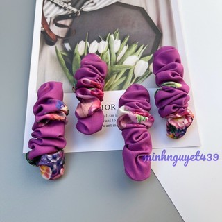 Kẹp tóc phối vải lụa dễ thương