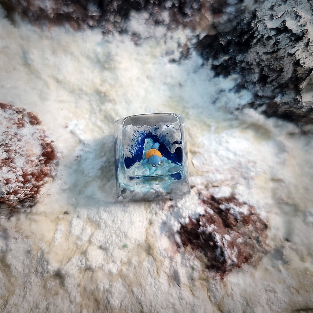 Nút bàn phím cơ - Keycap Pokemon Squirtle - Keycap artisan