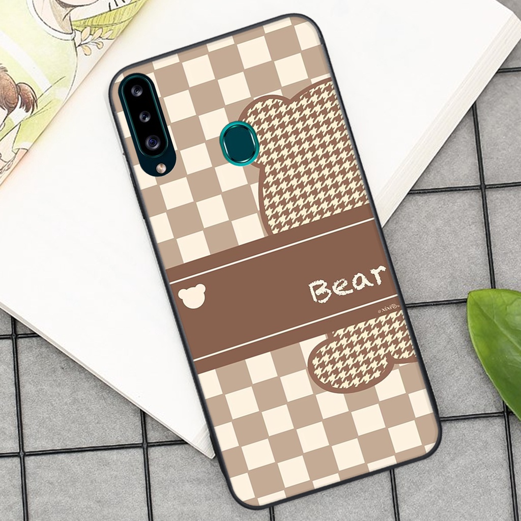 Ốp lưng Samsung A20S in hình tim, kẻ vuông mẫu mới CỰC XINH