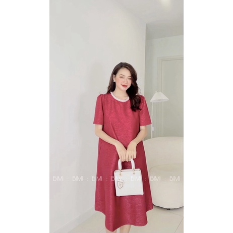 ĐẦM GÂN CỔ ĐÍNH HẠT - BIMI