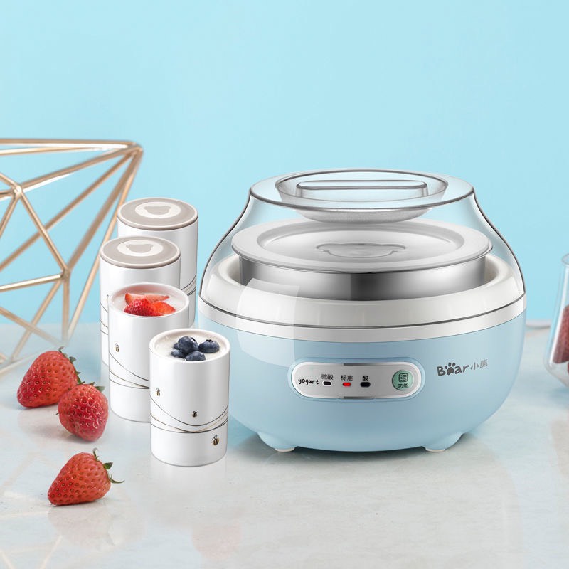 Máy Làm Sữa Chua Hồng - Tặng kèm 4 Thố Bear SNJ-C10K2 [CMART GIA DỤNG TIỆN ÍCH]
