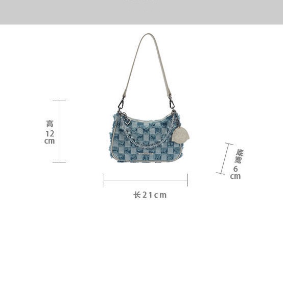 Túi Xách Nữ Đeo Vai Họa Tiết Caro Thời Trang Mới