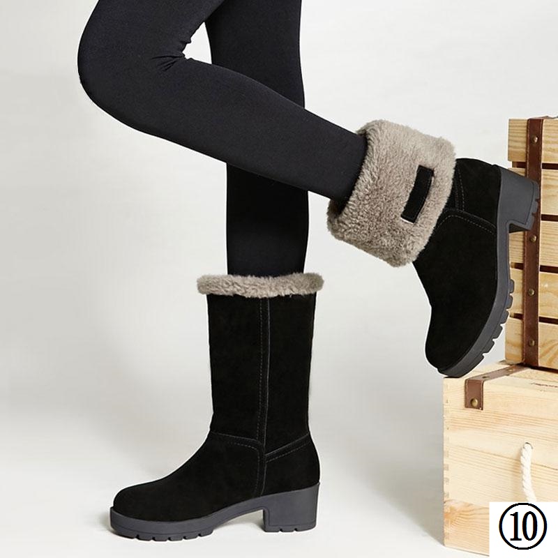 Giày Bốt Martin Đi Tuyết Lót Lông Cừu Dày Hai Lớp Lót Cotton Chống Trượt Phong Cách Mới Cho Nữ