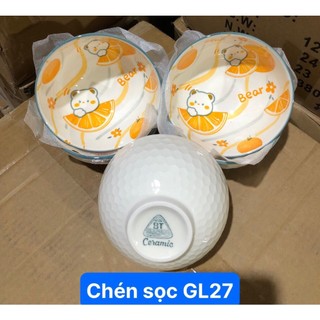 Chén sứ hoạt tiết dễ thương