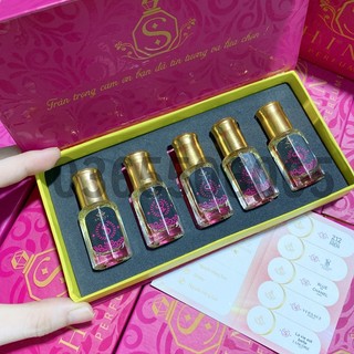 Set 5 chai nước hoa mini shiney - 5 mùi hương khác nhau 5ml