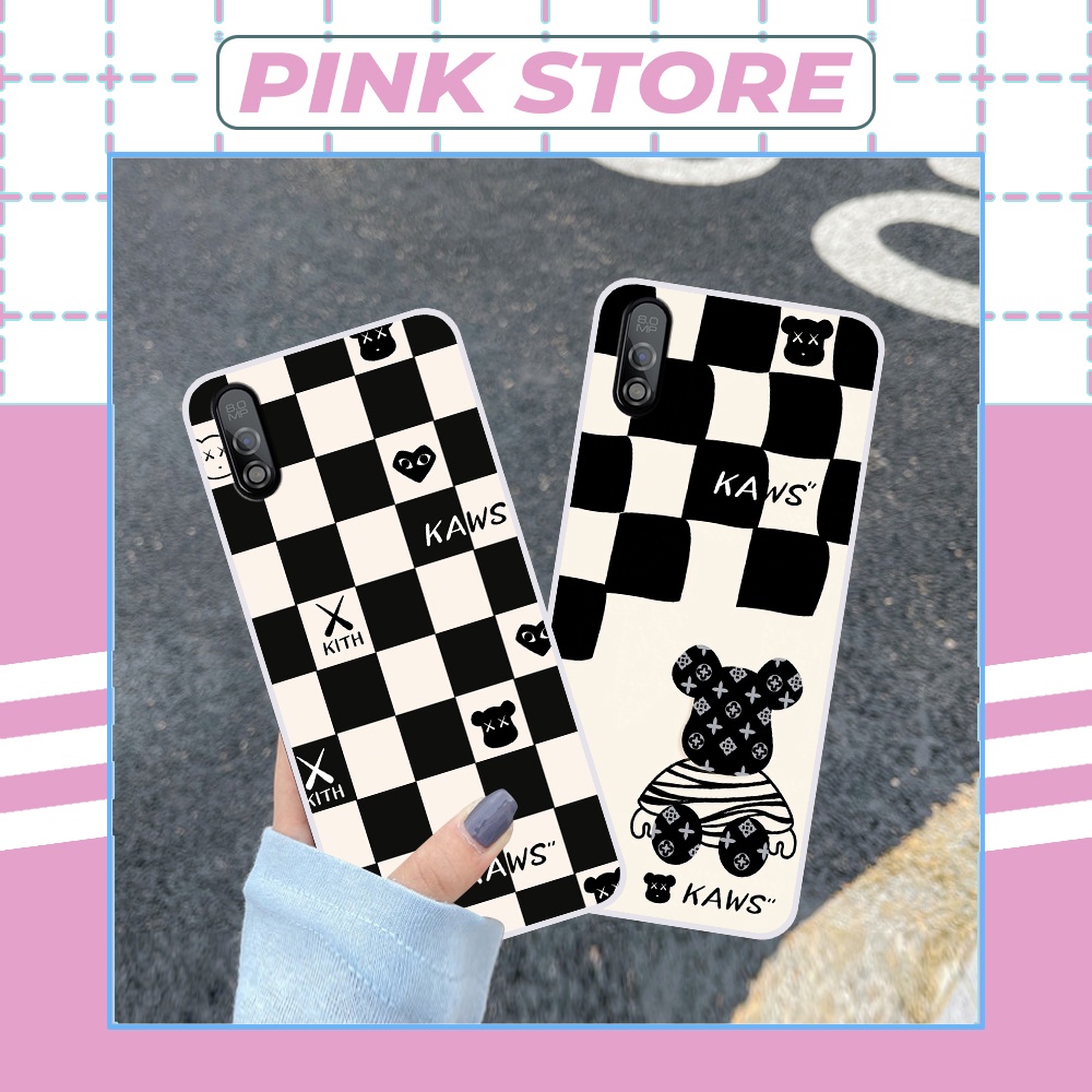 Ốp Vsmart Bee / Bee 3 in hình gấu kaws bearbrick caro ,monster xù dễ thương