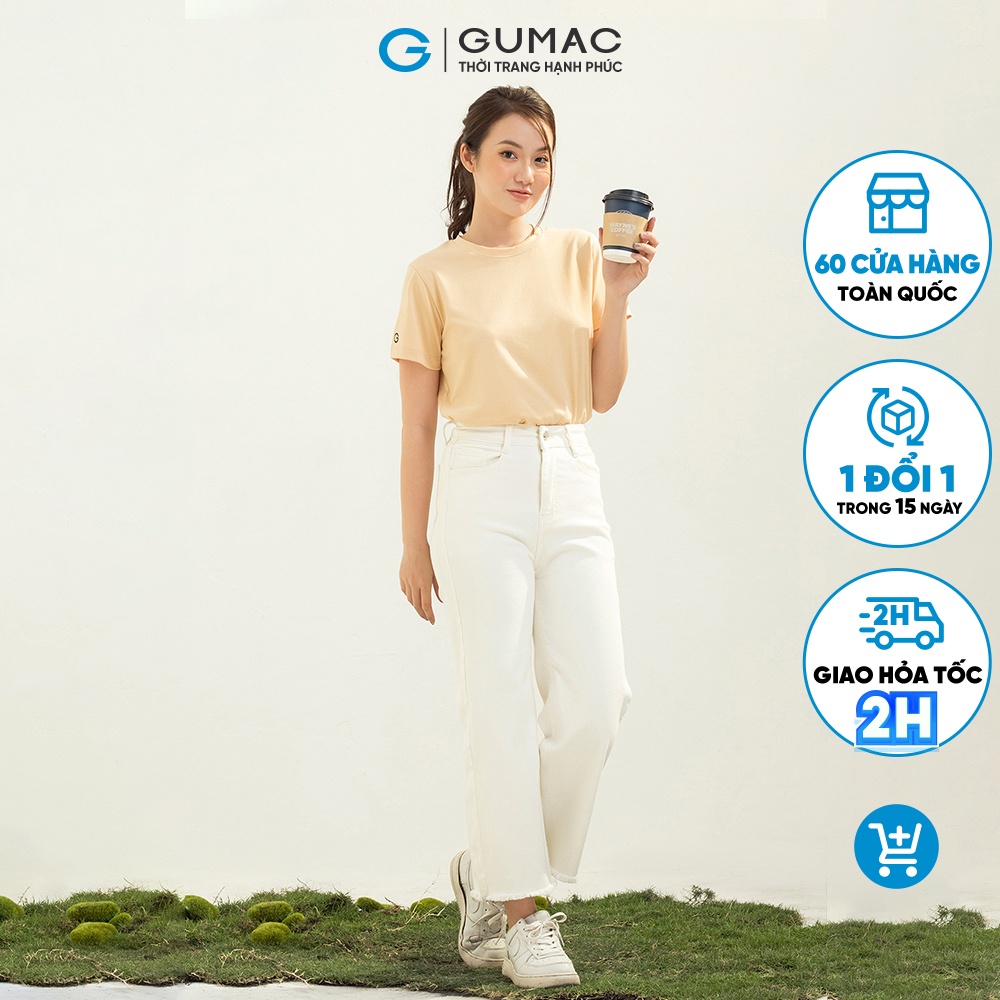 Quần jeans lai rua thời trang GUMAC QJC03020