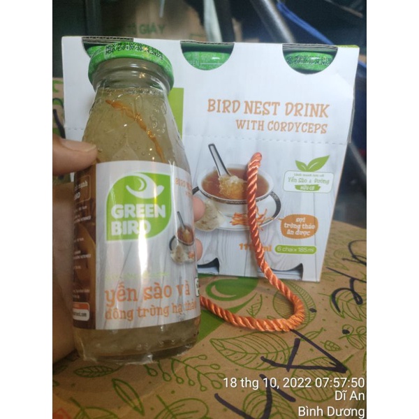 Nước Yến Sào và Đông Trùng Hạ Thảo.Lốc 6 chai * 185ml