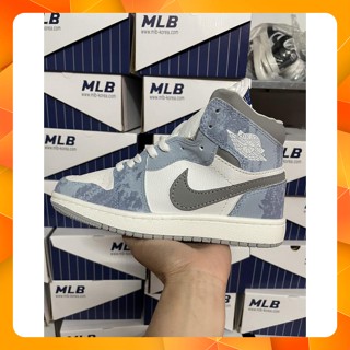 GIÀY Jordan cổ cao xanh nỉ , Giày thể thao Jordan cao cổ Hyper Royal xanh nỉ full hộp box bill