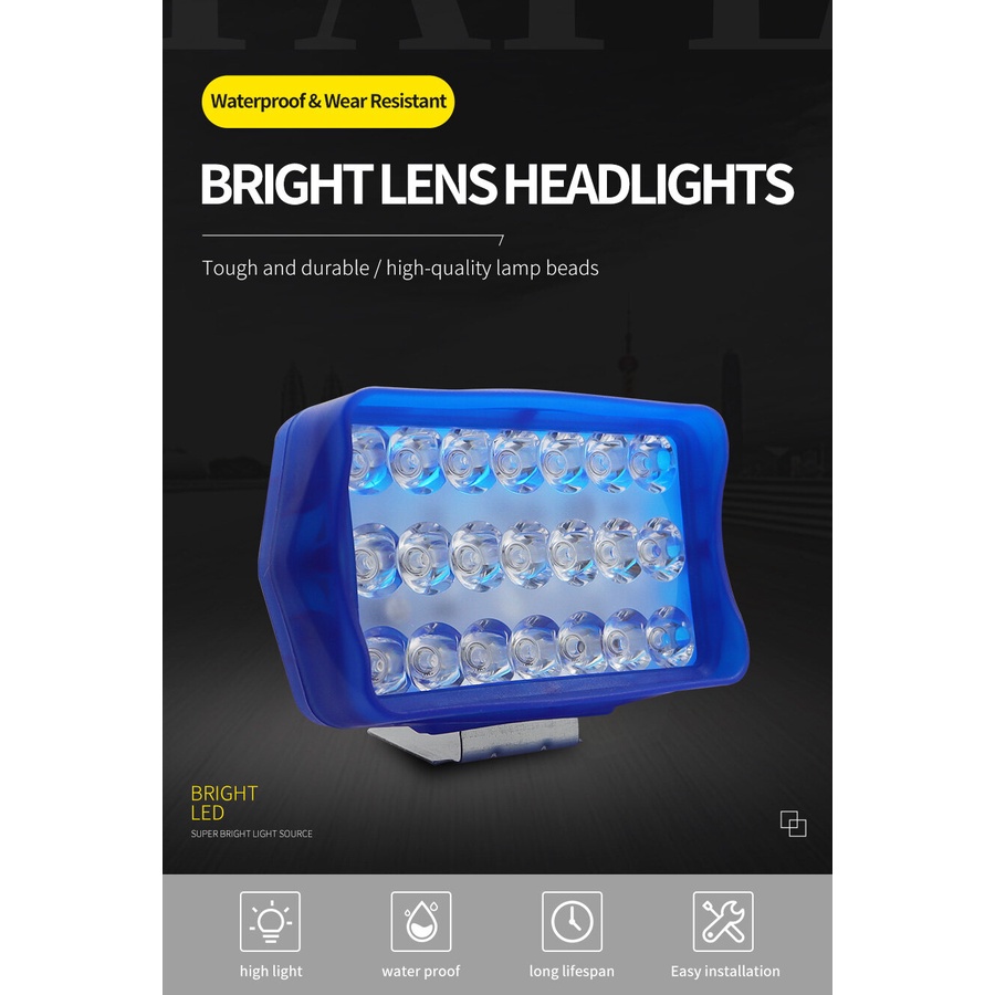 Hàng Mới Về Mới Đèn Pha LED 63w 12-80V Siêu Bền Chất Lượng Cao Cho Xe Hơi Xe Máy