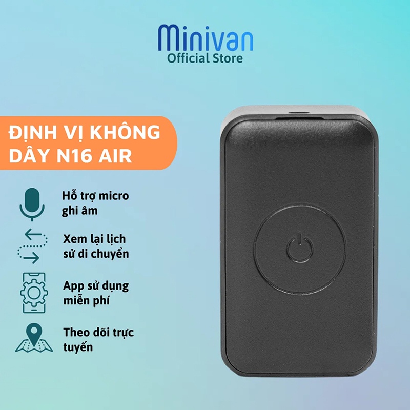 Thiết bị định vị Gps không dây nghe gọi mini trẻ em định vị xe máy ô tô thú cưng Minivan N16 Air