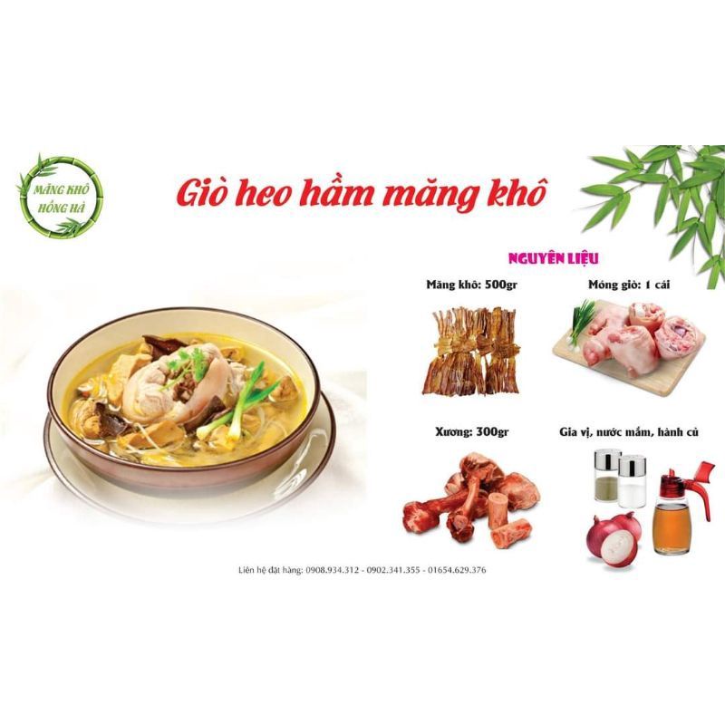 Măng Sâm Lũ sản vật núi rừng Kon Tum gói 500g/1kg
