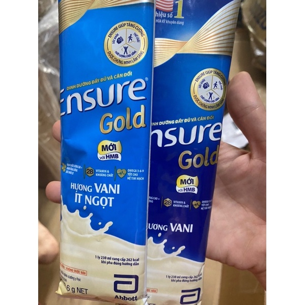 combo 30 gói sữa ensure huơng vani/ hạnh nhân/ lúa mạch 60,6g