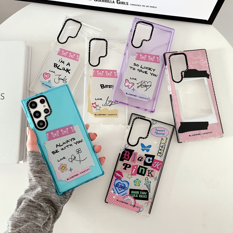 Ốp Điện Thoại Mềm In Hình BLACKPINK Cho Samsung Galaxy S23 S21 S22 Plus Ultra