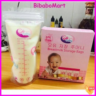 Hộp 50 túi trữ sữa gb baby 250ml hàn quốc