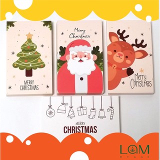 Postcard Noel Thiệp Giáng sinh Christmas trang trí noel, quà giáng sinh trang trí cây thông, postcard decor