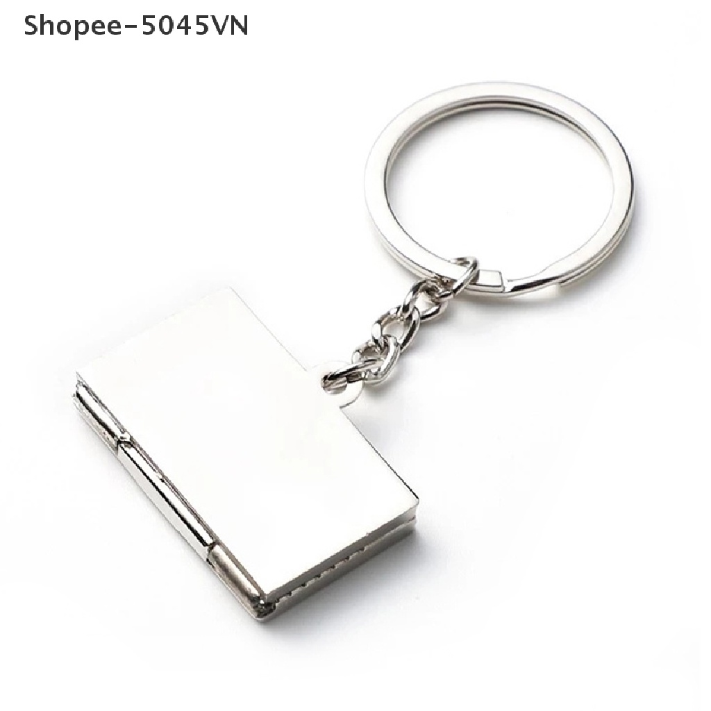 Móc Khóa Hình Notebook / Máy Tính Bằng Kim Loại Sáng Tạo