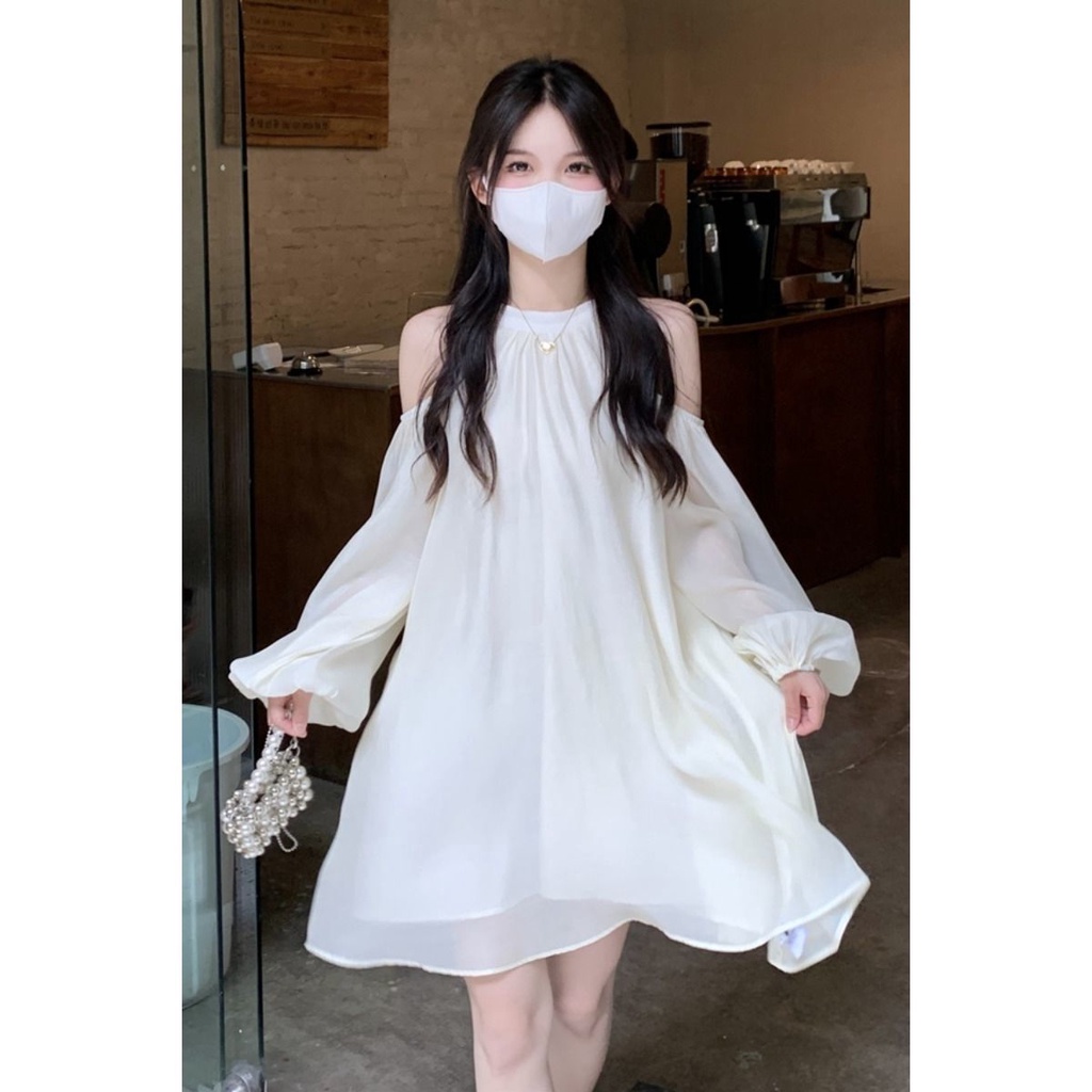 Váy babydoll Đầm Hai Dây Dáng Rộng Cao Cấp Phong Cách Hàn Quốc Thời Trang Mùa Hè Dành Cho Nữ