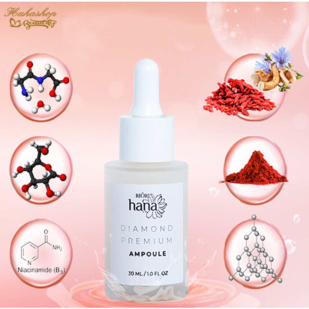 Tinh Chất Dưỡng Danh cho da khô RIORI DIAMOND PREMIUM AMPOULE 30ml (Date 12/2024)
