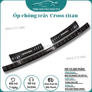 Ốp chống trầy cốp trong, ngoài xe Toyota Corolla Cross 2020- 2021- 2022- 2023-2024 Hàng titan cao cấp
