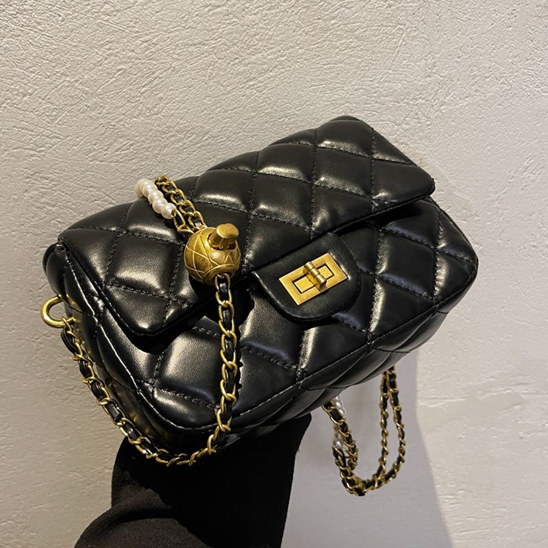 Ielgy Túi Đeo Vai Nhỏ Phong Cách Phương Tây Có Thể Điều Chỉnh Phối Dây Xích Thời Trang Mới