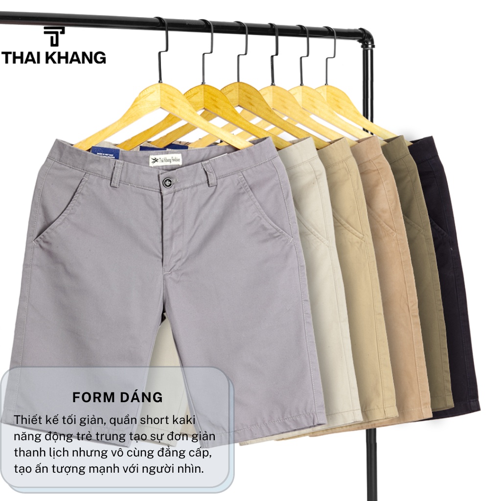 Quần short kaki nam THÁI KHANG vải cotton 100% dày mềm QKAKI13 | BigBuy360 - bigbuy360.vn