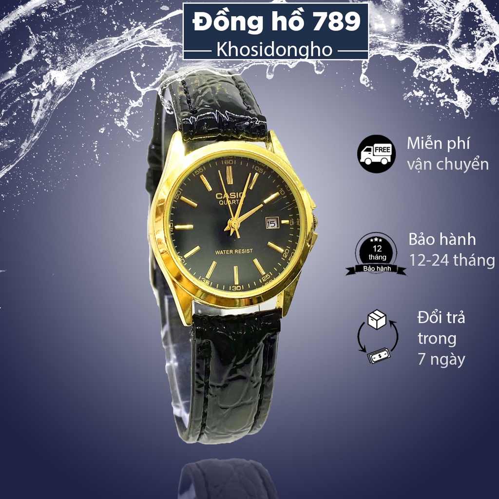 (Giá Sỉ) Đồng Hồ NỮ CASI.0 C045 ĐEN Chống Xước, Chống Nước - TẶNG 1 Dây da cao cấp + 2 pin AG4