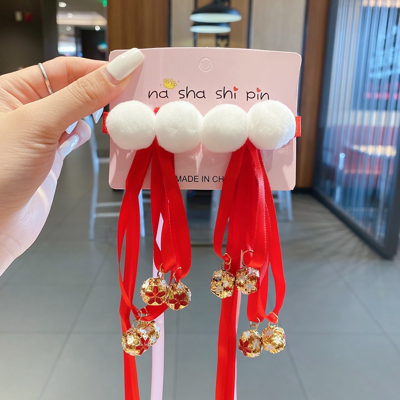 Kẹp Tóc Tua Rua Thời Trang Hàn Quốc Cho Trẻ Em