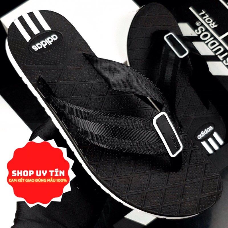 Dép kẹp thể thao nam Adidas3S,đế chống trơn trượt, mặt trên đi êm chân.