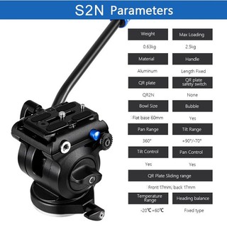 Đầu Ball Head Benro video head S2N