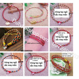 Vòng Tay Chỉ Ngũ Sắc Nepal May Mắn, vòng tay may mắn,Vòng ngũ sắc Tây Tạng - vòng tay chỉ ngũ sắc may mắn