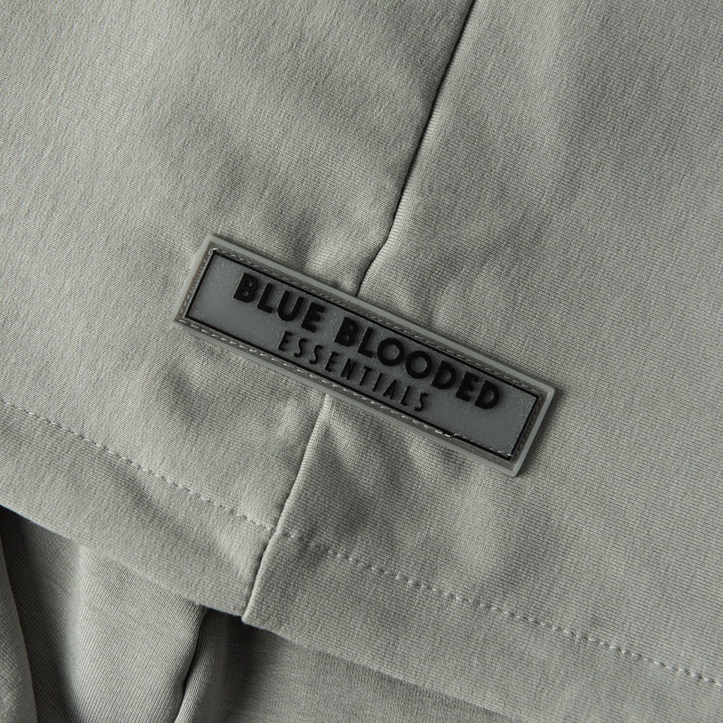 Áo Hoodie nỉ Unisex form rộng nam nữ kiểu Essentials dáng Basic màu Ghi đá Local brand Blue Blooded